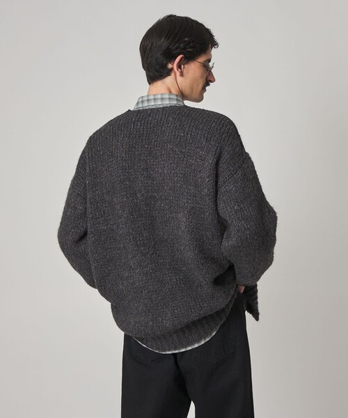 ★【steven alan 】★スティーブン　アラン　カーディガン　L グレー stevenalan カーディガン Steven Alan（スティーブンアラン）の