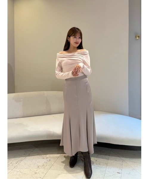 Aveline Gathered Knit Top（ニット/セーター）｜Her lip to（ハー