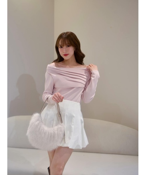 Aveline Gathered Knit Top（ニット/セーター）｜Her lip to（ハー