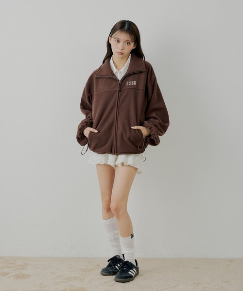 セットアップ対応】胸ロゴフリーストップス（シャツ/ブラウス