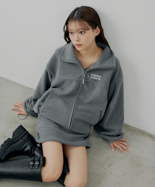 セットアップ対応】胸ロゴフリーストップス（シャツ/ブラウス