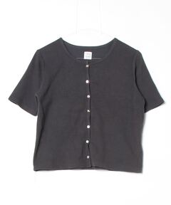 CINOH/チノ】SUPIMA C/PE/PU HALF SLEEVE CAPE SHIRT/スーピマコットン