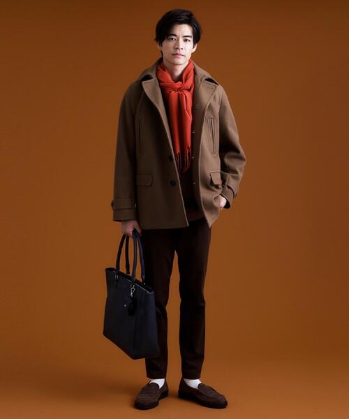THE SHOP TK (ザ ショップ ティーケー )の「ウーリックシングルPジャケット(ピーコート・メンズ・ネイビー/キャメル・02/03/04)」の4枚目の写真