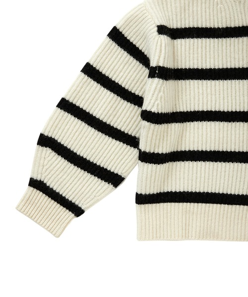 Trefle blanc(トレフルブラン)の「【original】tasmanialamb border knit(ニット/セーター・レディース・アイボリー・FREE)」の4枚目の写真