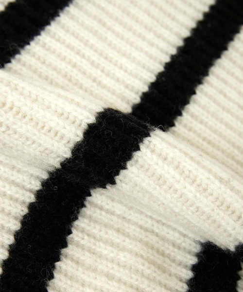 Trefle blanc(トレフルブラン)の「【original】tasmanialamb border knit(ニット/セーター・レディース・アイボリー・FREE)」の6枚目の写真
