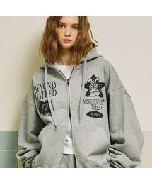 GAKKAI UNIONS（ガッカイユニオンズ）の「ミスチャーバス ツーウェイ フードジップアップ グレー（パーカー・メンズ）」