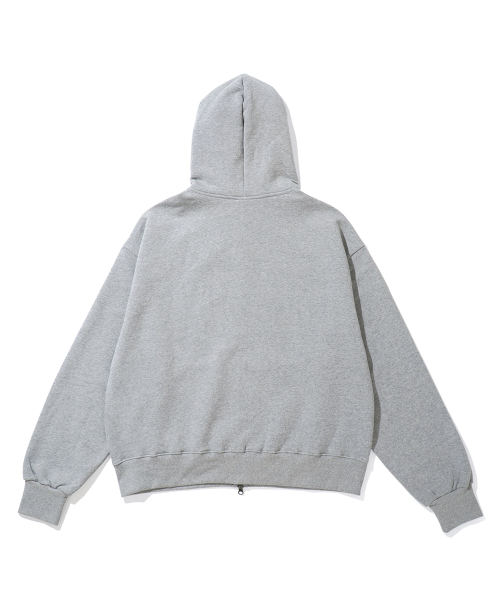 ミスチャーバス ツーウェイ フードジップアップ グレー（パーカー