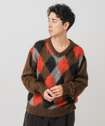 EDIFICE（エディフィス）の「DELSOL(デルソル) 別注 アーガイル ニット（ニット/セーター）」