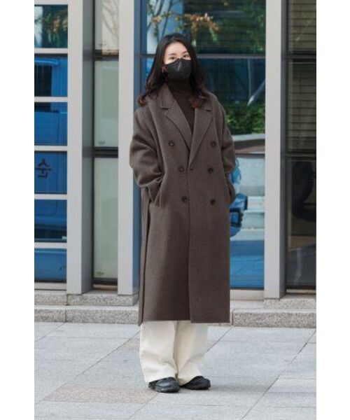 MUSINSA STANDARD WOMAN（ムシンサスタンダードウーマン）の「ウィメンズツーピンタックワイドチノパンツ[クリーム]（その他パンツ・レディース・その他・30/24/25/26/27/28/29）」の8枚目の写真