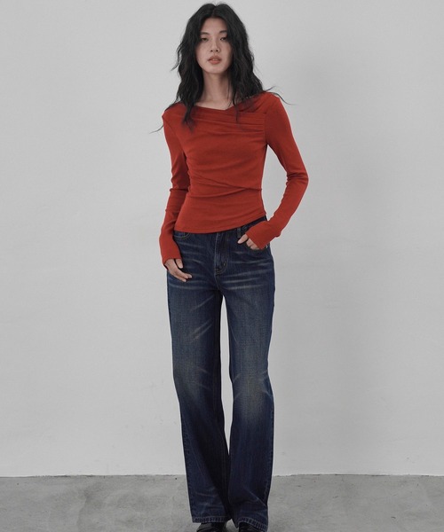 EIGHTHMONTH(エイスマンス)の「クロスオーバートップス EM25a104【EIGHTHMONTH】(Tシャツ/カットソー・レディース・レッド/グレー・M/S)」の13枚目の写真