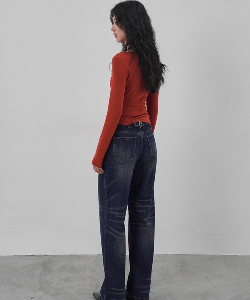 EIGHTHMONTH(エイスマンス)の「クロスオーバートップス EM25a104【EIGHTHMONTH】(Tシャツ/カットソー・レディース・レッド/グレー・M/S)」の14枚目の写真