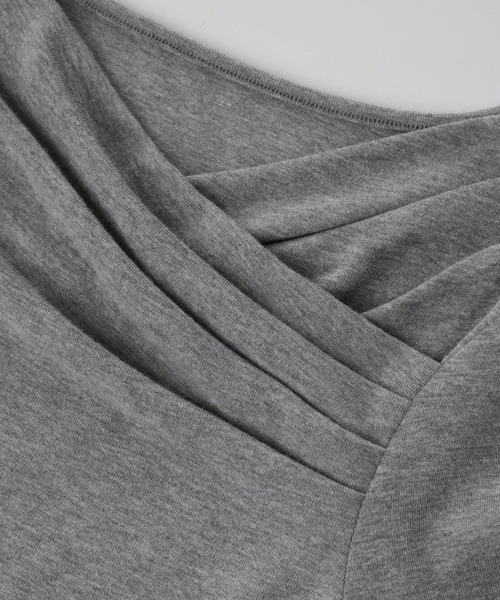 EIGHTHMONTH(エイスマンス)の「クロスオーバートップス EM25a104【EIGHTHMONTH】(Tシャツ/カットソー・レディース・レッド/グレー・M/S)」の18枚目の写真