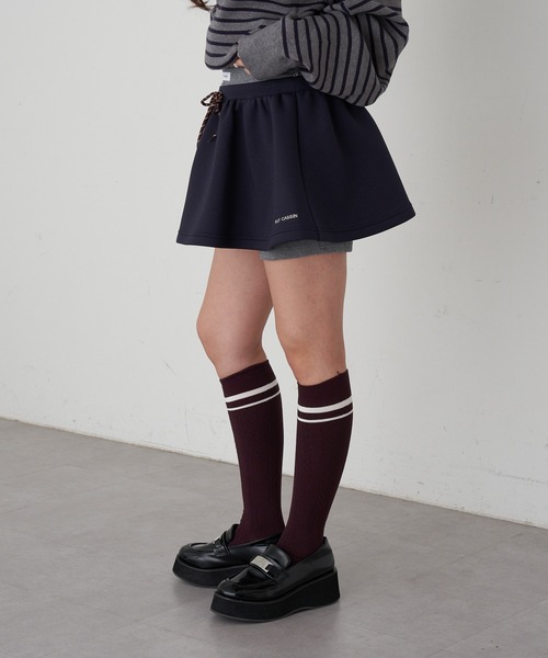 RAY CASSIN（レイカズン）の「ボンディングボリュームミニスカート（スカート・レディース・グレー/チャコールグレー/ネイビー・FREE）」の11枚目の写真