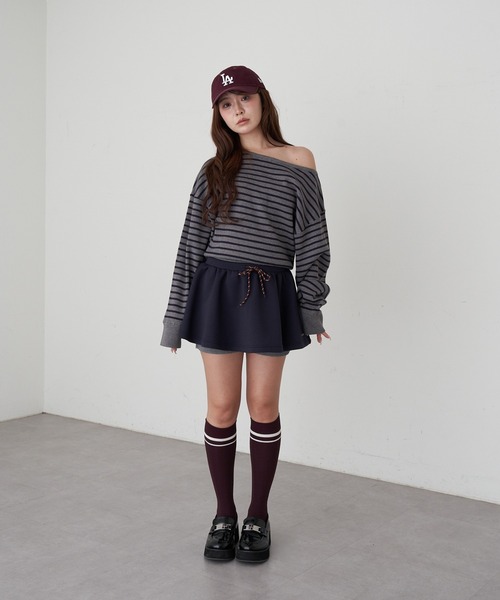 searoomlynn ボンディングミニスカート　新品 RAY CASSIN（レイカズン）の「ボンディングボリュームミニスカート