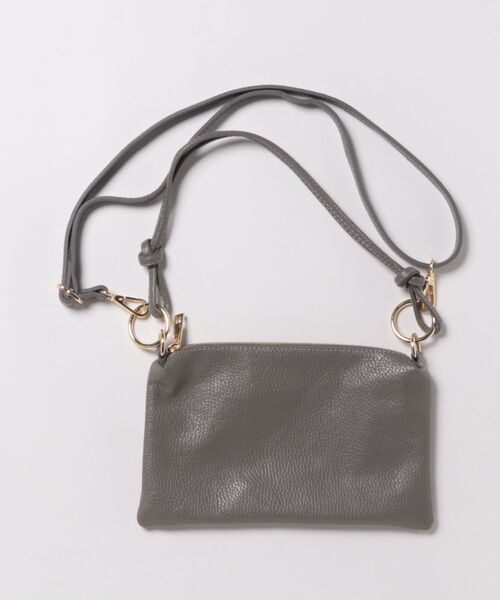 NOMBRE IMPAIR(ノンブルアンペール)の「【Antonello masi】タイストラップBAG(ショルダーバッグ・レディース・グレー/キナリ・FREE)」の1枚目の写真