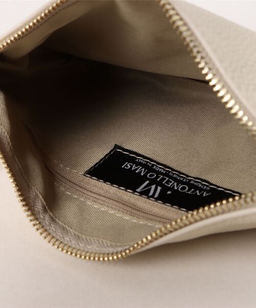 NOMBRE IMPAIR(ノンブルアンペール)の「【Antonello masi】タイストラップBAG(ショルダーバッグ・レディース・グレー/キナリ・FREE)」の5枚目の写真