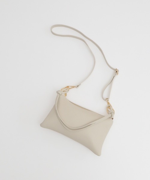 NOMBRE IMPAIR(ノンブルアンペール)の「【Antonello masi】タイストラップBAG(ショルダーバッグ・レディース・グレー/キナリ・FREE)」の7枚目の写真