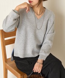 Jena espace merveilleux | WフェイスVニット(ニット/セーター)