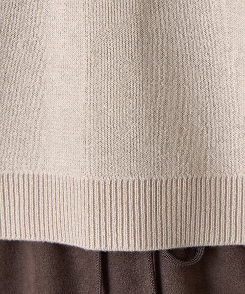 Jena espace merveilleux（ジェナ　エスパスメルヴェイユ）の「WフェイスVニット（ニット/セーター・レディース・チャコールグレー/アイボリー/ライトグレー・FREE）」の19枚目の写真