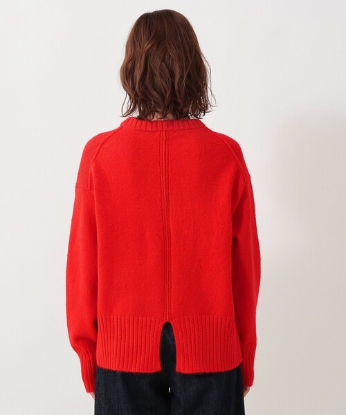 ふわもちニットクルーネックプルオーバー（ニット/セーター