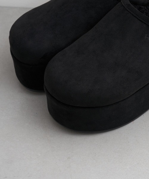 RAY CASSIN(レイカズン)の「厚底ムートンスリッポン(スリッポン・レディース・ブラック/ブラウン/ベージュ・M/S/L)」の15枚目の写真