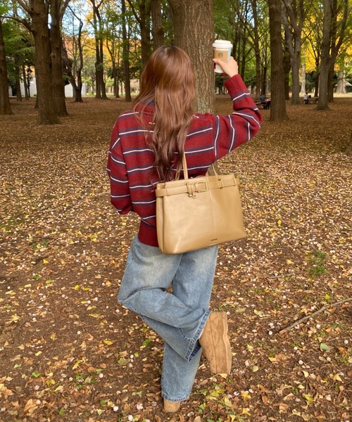 RAY CASSIN(レイカズン)の「厚底ムートンスリッポン(スリッポン・レディース・ブラック/ブラウン/ベージュ・M/S/L)」の9枚目の写真