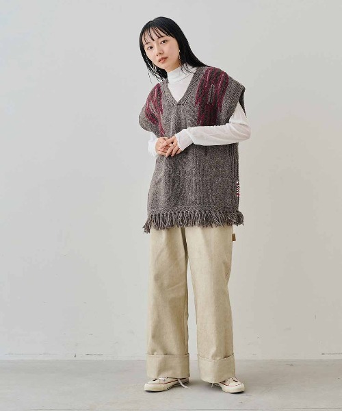 MEDE19F（メデジュウキュウ）の「ＭＥＤＥ１９Ｆ　薄くてやわらかなティシューカットソーハイネックトップス（Tシャツ/カットソー・レディース・ブラック/ホワイト/グレー・L/M）」の18枚目の写真