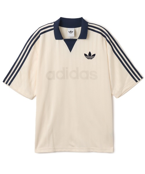 adidas(アディダス)の「adidas COLLARED GOALIE / アディダス 襟付きゴーリートップ(ポロシャツ・メンズ・ホワイト・S/M/L/XL/XXL)」の4枚目の写真