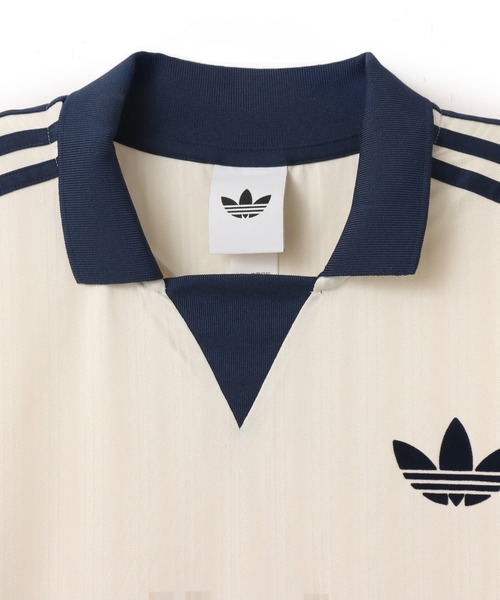 adidas(アディダス)の「adidas COLLARED GOALIE / アディダス 襟付きゴーリートップ(ポロシャツ・メンズ・ホワイト・S/M/L/XL/XXL)」の3枚目の写真