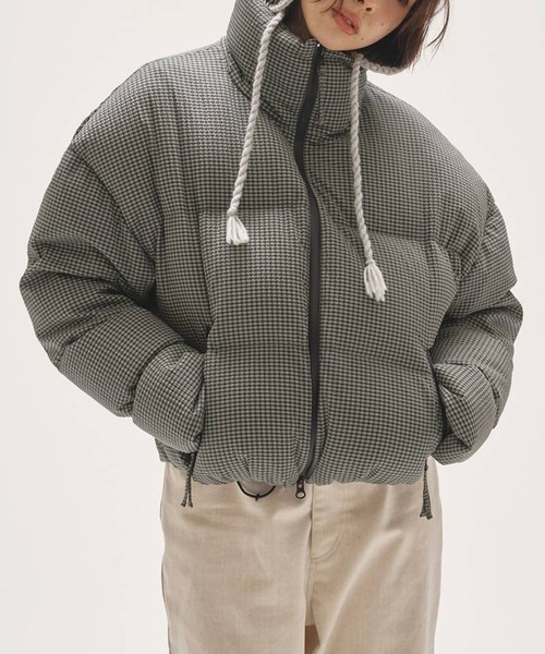 【本日限定】チェックダウンジャケット　トゥデイフル TODAYFUL/トゥデイフル】Check Dawn Jacket/チェックダウンジャケット