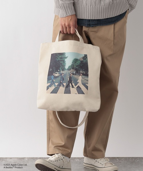 ビートルズ　オリジナルプリント　保存額装　新品 THE BEATLES / ザ ビートルズ】コラボバッグ/31589003（トートバッグ