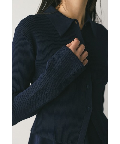 STYLEMIXER（スタイルミキサー）の「【niaulab TV by ZOZO紹介】2ピースポロニットワンピース　大人気（ワンピース・レディース・ダークブラウン/ベージュ/ネイビー・SMALL/MEDIUM）」の7枚目の写真