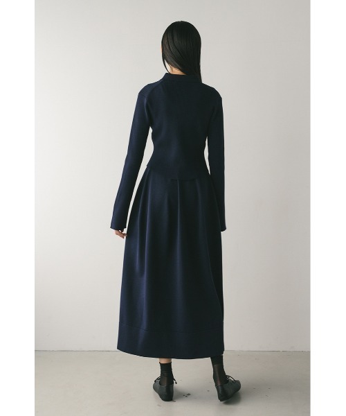 STYLEMIXER（スタイルミキサー）の「【niaulab TV by ZOZO紹介】2ピースポロニットワンピース　大人気（ワンピース・レディース・ダークブラウン/ベージュ/ネイビー・SMALL/MEDIUM）」の9枚目の写真