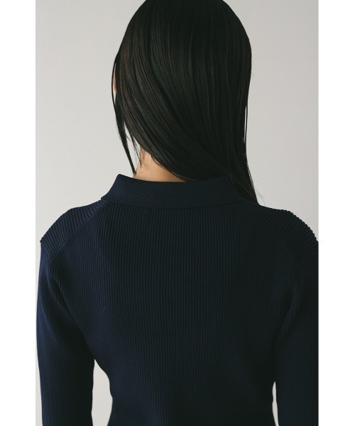 STYLEMIXER（スタイルミキサー）の「【niaulab TV by ZOZO紹介】2ピースポロニットワンピース　大人気（ワンピース・レディース・ダークブラウン/ベージュ/ネイビー・SMALL/MEDIUM）」の10枚目の写真