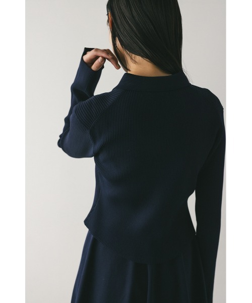 STYLEMIXER（スタイルミキサー）の「【niaulab TV by ZOZO紹介】2ピースポロニットワンピース　大人気（ワンピース・レディース・ダークブラウン/ベージュ/ネイビー・SMALL/MEDIUM）」の11枚目の写真