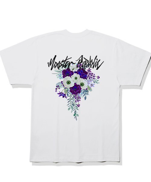 MONSTER REPUBLIC(モンスターリパブリック)の「ムーブメントフラワーラベンダーパープルTシャツホワイト(Tシャツ/カットソー・レディース・その他・X-LARGE/LARGE/MEDIUM/SMALL)」の1枚目の写真
