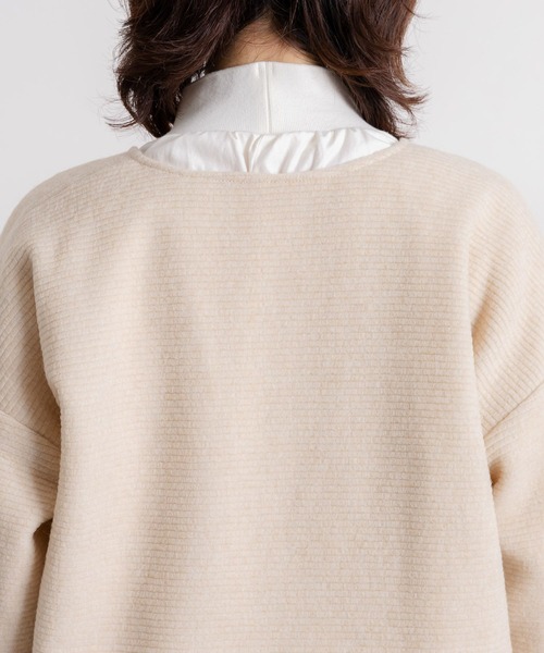 studio CLIP（スタディオクリップ）の「ウールミックススライバーVネックニットプルオーバー（ニット/セーター・レディース・ブラウン/ベージュ/アイボリー・FREE）」の22枚目の写真