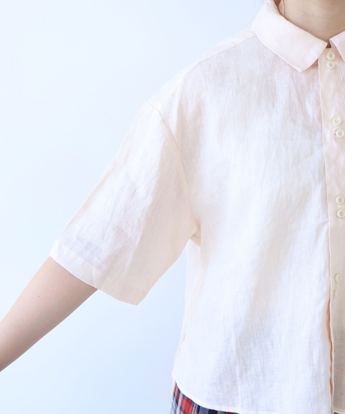 60sフレンチリネン boy shirt（シャツ/ブラウス）｜bulle de savon