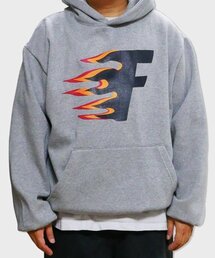 RESPECT（リスペクト）の「oversized fire hoodie (grey)（パーカー）」