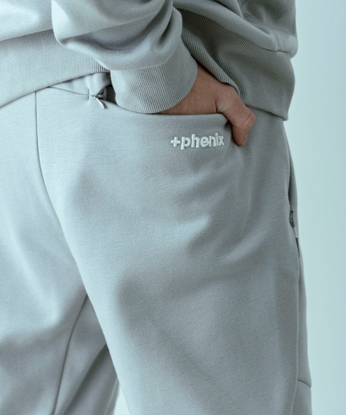 +phenix(プラスフェニックス)の「【WEB・直営店限定】+phenix(プラスフェニックス)HEAVY DUTY JOGGER SWEATPANTS ヘビー デューティー ジョガー スウェットパンツ(保温性/耐久性)(スウェットパンツ・メンズ・グレー/ブラック/ベージュ・M/XL/L/S)」の22枚目の写真