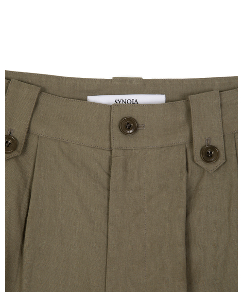 SYNQIA(シンキア)の「リネンユーティリティワイドトラウザーアッシュカーキ(その他パンツ・メンズ・その他・SMALL/MEDIUM/LARGE)」の11枚目の写真