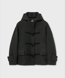 NONBLANK（ノンブランク）の「ウィメンズ デタッチャブル フード ダッフル ハーフコート_KHAKI（ダッフルコート）」