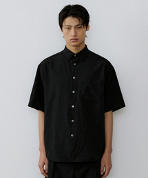 ENDOOR（エンドア）の「Washed seersucker 1/2 shirt (black)（シャツ/ブラウス）」