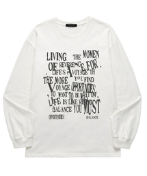 VANNWORKS（バンワークス）の「BALANCE TYPO ロングスリーブ (VLS0074) ホワイト（Tシャツ/カットソー）」