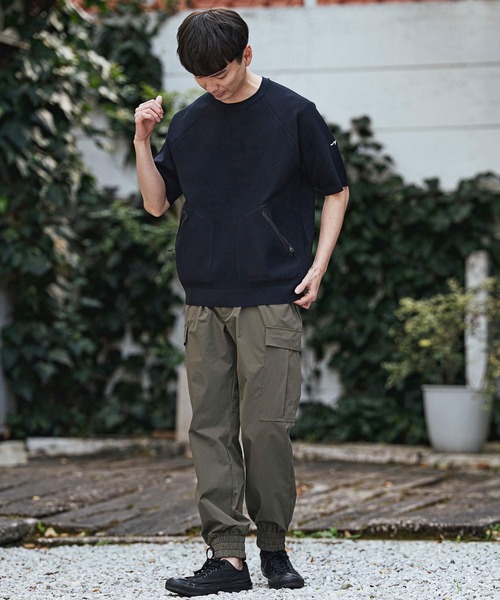 CALL&RESPONSE(コールアンドレスポンス)の「mn3211- 止水ポケット半袖ニットPO(262-1488-05)(ニット/セーター・メンズ・ネイビー/グレー・5/4/2)」の7枚目の写真