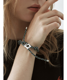 MOI STUDIO（モイ スタジオ）の「Bread Clip Charm Green Knot Bracelet（ブレスレット）」