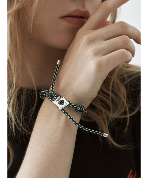 Bread Clip Charm Green Knot Bracelet