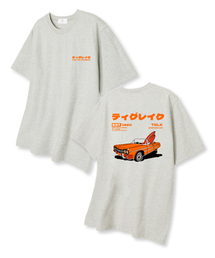 サーフィンカー オーバーサイズ 半袖Tシャツ オートミール