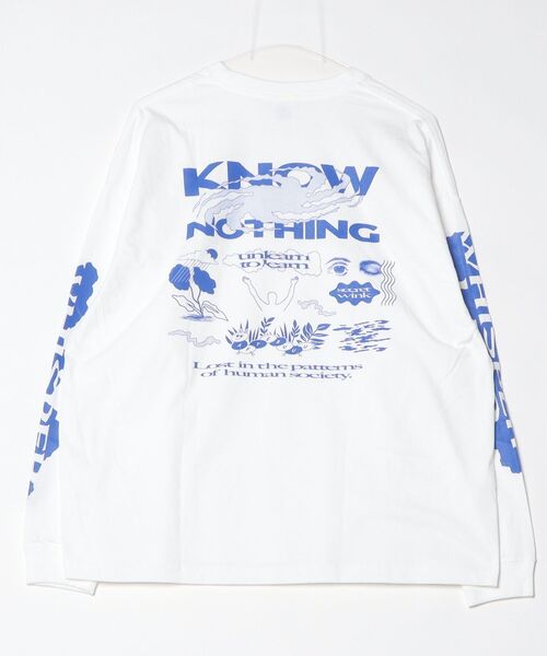 AFTERU(アフターユー)の「KNOW NOTHING L/S TEE(Tシャツ/カットソー・メンズ・ブラック/ホワイト・XL/L/M/S)」の13枚目の写真