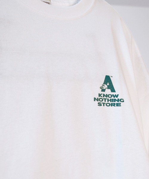 AFTERU(アフターユー)の「KNOW NOTHING L/S TEE(Tシャツ/カットソー・メンズ・ブラック/ホワイト・XL/L/M/S)」の8枚目の写真
